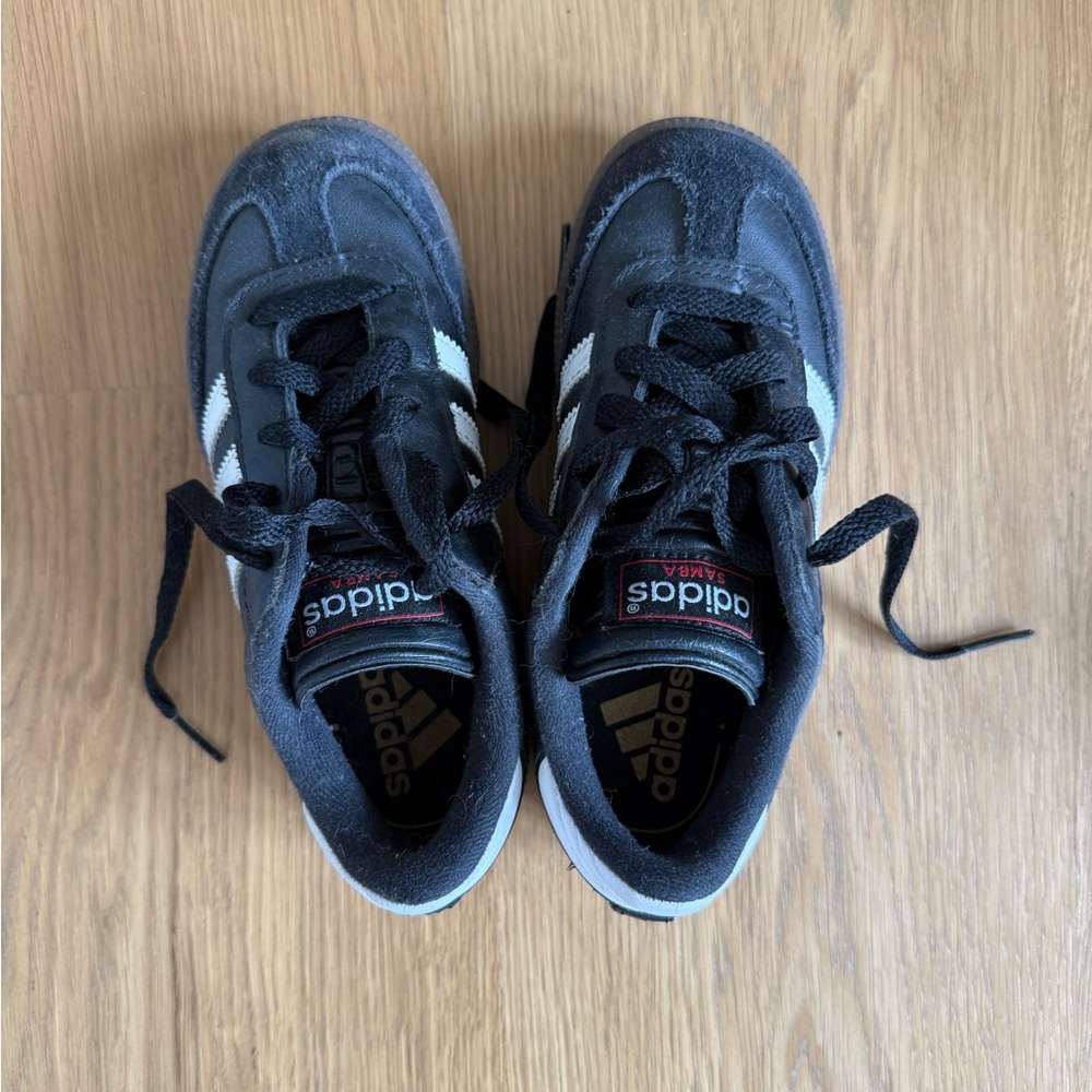 Adidas Kids Black and White Sneakers